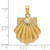 14K Textured Scallop Shell Charm - K7-14E1A230-1528