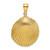 14K Textured Scallop Shell Charm - K7-D77884CF-3876