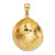 14K Textured Scallop Shell Charm - K7-D77884CF-3876