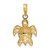 14K Textured Sea Turtle Charm - K7-90192579-5566