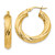 14k Textured Tube Hoop Earrings - TF-01D8A758-7629
