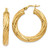 14k Textured Tube Hoop Earrings - TF-943C3E70-4939