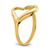 14K Tilted Heart Ring