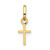 14k Tiny Cross Charm - XC-B57EE565-8651