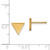14k Triangle Post Earring