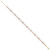 14k Tri-color 3-Strand Diamond-cut Beaded 9-Station 9 inch Anklet Plus 1 inch Extender