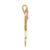 14k Tri-Color Large Girl on Left and Boy on Right Engravable Charm - XK-5B1389D1-4991