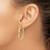 14k Tri-color Light Twisted Hoop Earrings - TF-1C15CF3B-3851