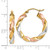 14k Tri-color Light Twisted Hoop Earrings - TF-B4BE400A-4806
