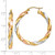 14k Tri-color Light Twisted Hoop Earrings - TF-E428E000-9929