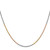 14K Tri-colored 24 inch 1.75mm Diamond-cut Rope with Lobster Clasp Chain