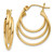 14k Triple Hoop Earrings