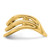 14K Triple Wave Fashion Thumb Ring