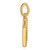14k Twisted .05 ct. Diamond Initial M Charm