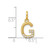 14k Twisted .07 ct. Diamond Initial G Charm