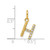 14k Twisted .07 ct. Diamond Initial H Charm