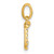 14k Twisted .07 ct. Diamond Initial J Charm