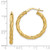 14K Twisted Textured Hoop Earrings - TH-3DAF42CA-9109