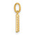 14k Twisted with .05 ct. Diamond Initial A Charm