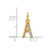 14k Twisted with .05 ct. Diamond Initial A Charm