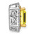 14k Two Tone 5/8 carat Lab Grown Diamond VS/SI+ G+ and Lab Created Yellow Sapphire Complete Chain Slide Pendant