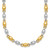 14k Two Tone Polished 5.25mm Round Fancy Link 18 inch Necklace