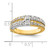14k Two-tone 1 1/4 carat Lab Grown Diamond VS/SI+ G+ Complete Double Row Band