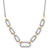 14k Two-tone 1 carat Lab Grown Diamond VS/SI+ G+ 18 inch Fashion Link Necklace