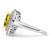 14k Two-Tone 1/2 carat Lab Grown Diamond VS/SI+ G+ and Lab Created Yellow Sapphire Fashion Ring - RM-7E7EBA8E-9812