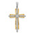 14k Two-tone 1/3ct. Diamond Passion Cross Pendant
