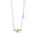 14k Two-tone 1/5 carat Lab Grown Diamond VS/SI+ G+ Complete Stars with Moon 18 inch Necklace
