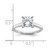 14k Two-tone 2 1/2 carat Lab Grown Diamond VS+ F+ Cushion Complete Solitare Engagement Ring