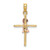 14K Two-Tone 2-D Boy On Cross Charm