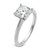 14k Two-tone 3 carat Certified Lab Grown Diamond VS+ F+ Cushion Complete Solitare Engagement Ring