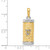 14K Two-Tone 3D Mezuzah Pendant - K1-C8811843-5612