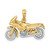 14k Two-tone 3-D Moveable Motorcycle Charm - K9-BC35713C-2656