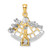 14k Two-tone 3-D Moveable Sextant Charm