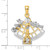 14k Two-tone 3-D Moveable Sextant Charm