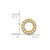 14K  Diamond Letter O Initial Charm