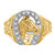 14k Two-tone AA Diamond men's ring