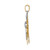 14k Two-Tone Big Boy and Little Boy Engravable Charm - XK-467C95DA-9914