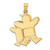 14k Two-Tone Big Boy and Little Boy Engravable Charm - XK-467C95DA-9914