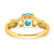 14k Two-tone Blue Topaz and Diamond Ring - RM-32E49F46-4440