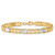 14k Two-tone Brushed and Polished 8.5mm Fancy Link 8 inch Bracelet