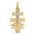 14k Two-tone Cara Vaca Crucifix Pendant - XR-29F4E0E0-7290