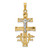 14k Two-tone Cara Vaca Crucifix Pendant - XR-33163960-3469