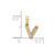 14K  Diamond Letter V Initial with Bail Pendant