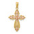 14K Two-Tone Cross Pendant - C4-F844A13E-2078