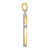 14k Two-tone Cross Pendant - CG-BE0AA8A8-9135