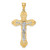 14K Two-tone Crucifix Charm - K9-151B7CC1-5899